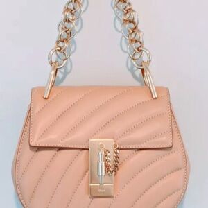 Chloe New with tags crossbody leather with gold chains